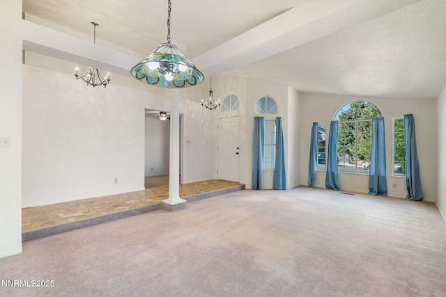 6649 Valley Wood Dr, Reno, NV 89523 - carpeted spare room featuring a chandelier and a ceiling fan