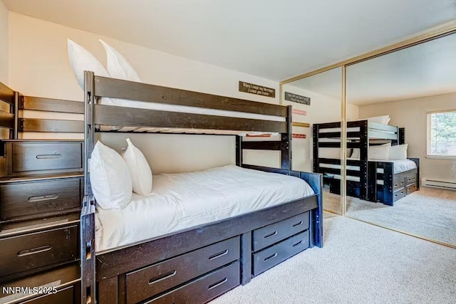 801 Northwood Blvd Unit 10, Incline Village, NV 89451 - carpeted bedroom featuring baseboard heating and a closet
