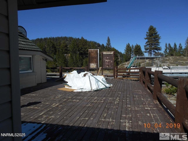 11000 Mount Rose Hwy, Reno, NV 89511 - deck with a wooded view