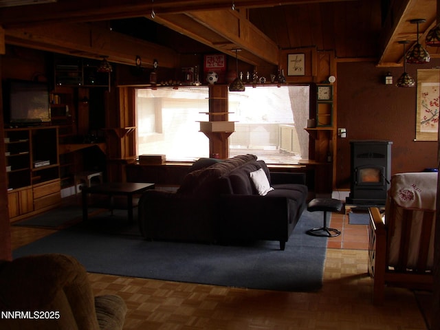 11000 Mount Rose Hwy, Reno, NV 89511 - living room with a wood stove