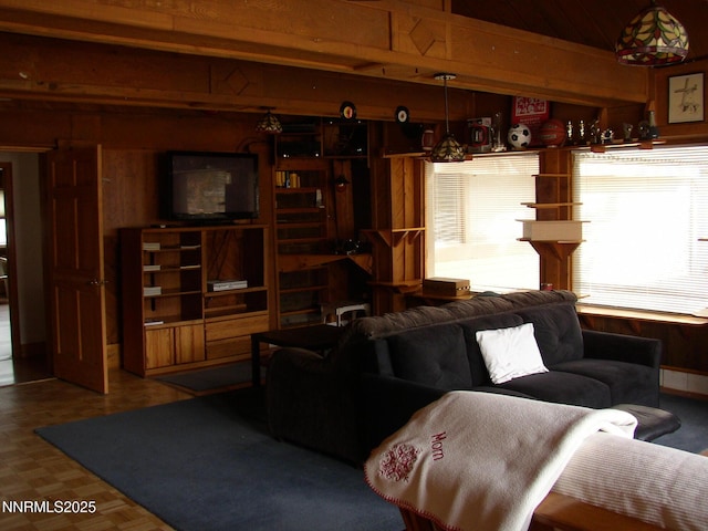 11000 Mount Rose Hwy, Reno, NV 89511 - living room featuring wooden walls