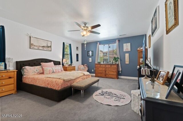 6127 Red Stable Rd, Sparks, NV 89436 - carpeted bedroom with ceiling fan