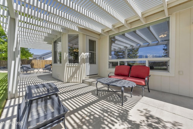 2866 La Cresta Cir, Minden, NV 89423 - view of patio with a pergola