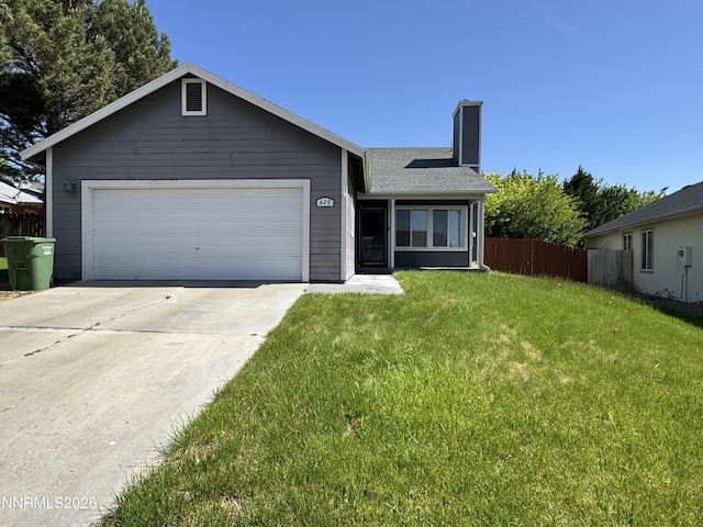 620 W National Ave, Winnemucca, NV 89445 - single story home featuring a chimney, an attached garage, and concrete driveway
