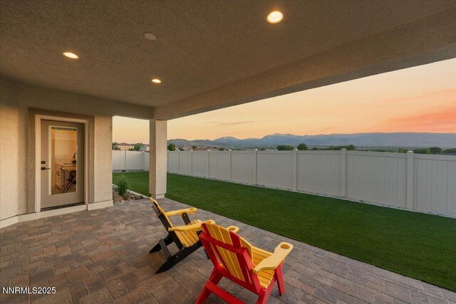 11235 Freedom Range Ln, Reno, NV 89521 - view of patio / terrace featuring a mountain view