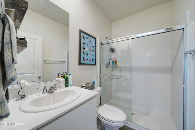 2040 Painted Sky Way, Sun Valley, NV 89433 - full bathroom featuring a shower stall, toilet, and vanity
