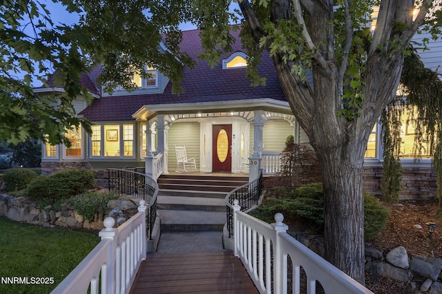 30 Francovich Ct, Reno, NV 89519 - view of front of house featuring a porch, stairs, and a shingled roof