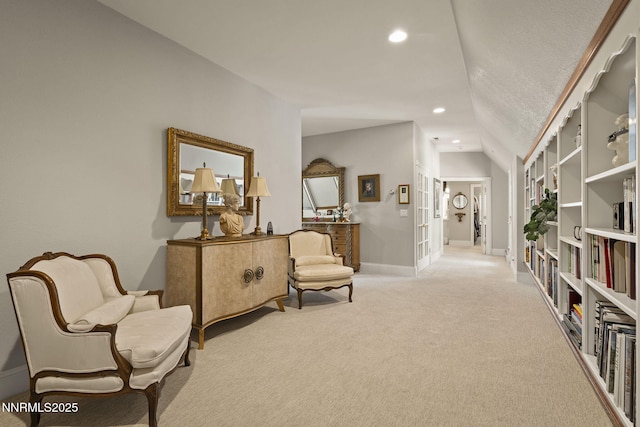 30 Francovich Ct, Reno, NV 89519 - sitting room with recessed lighting, carpet, vaulted ceiling, and baseboards