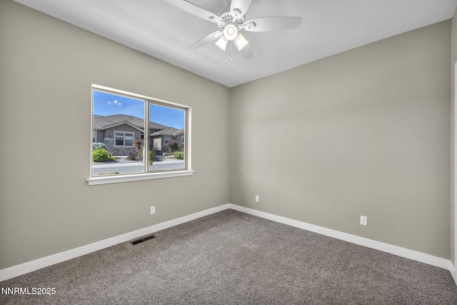 3952 Siena Dr, Carson City, NV 89703 - unfurnished room with ceiling fan, carpet floors, and baseboards