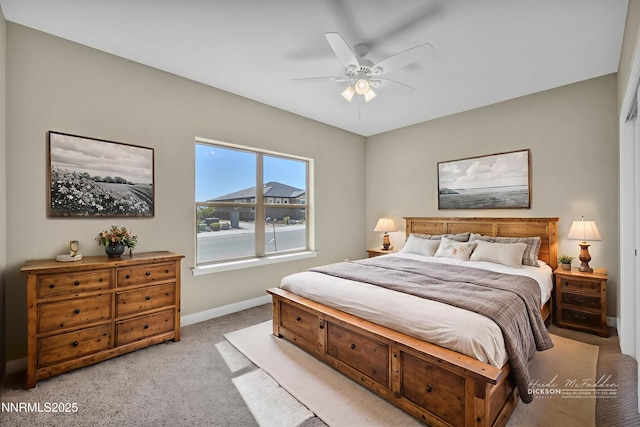 3952 Siena Dr, Carson City, NV 89703 - bedroom featuring carpet flooring, baseboards, and ceiling fan