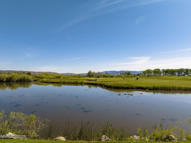 2473 Genoa Aspen Dr, Genoa, NV 89411 - water view featuring a mountainous background