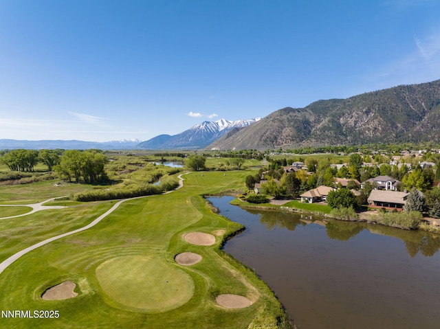 2473 Genoa Aspen Dr, Genoa, NV 89411 - surrounding community featuring a water and mountain view and view of golf course