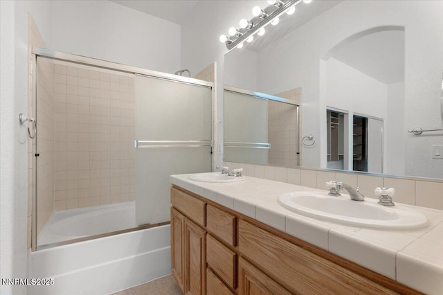 10548 Bliss Ct, Reno, NV 89521 - full bath featuring double vanity and combined bath / shower with glass door