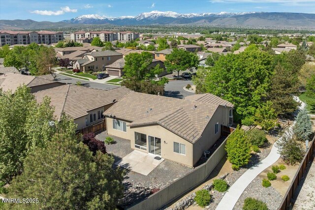 10548 Bliss Ct, Reno, NV 89521 - aerial perspective of suburban area with a mountain backdrop