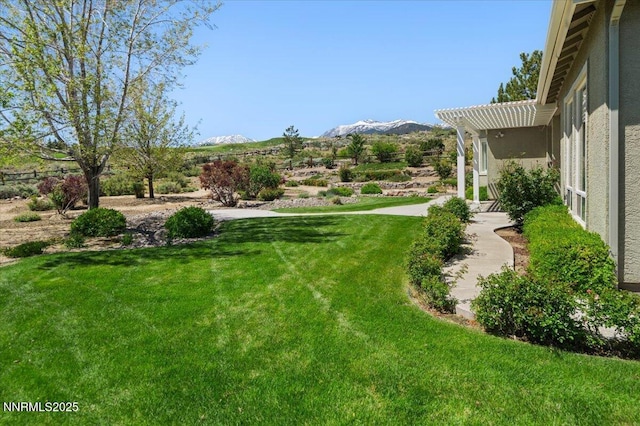2728 Spirit Rock Trl, Reno, NV 89511 - view of grassy yard featuring a mountain view