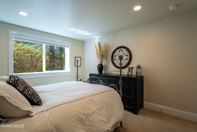 625 Freel Dr, Zephyr Cove, NV 89448 - bedroom with light carpet and recessed lighting