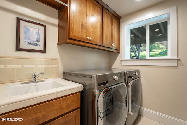 625 Freel Dr, Zephyr Cove, NV 89448 - washroom with washer and clothes dryer and cabinet space