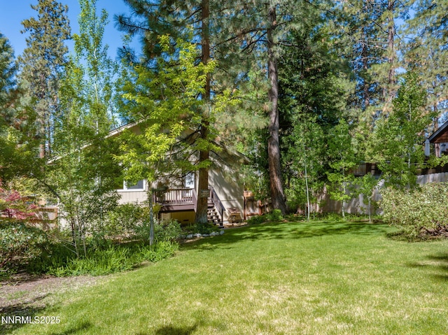 625 Freel Dr, Zephyr Cove, NV 89448 - view of yard with stairway