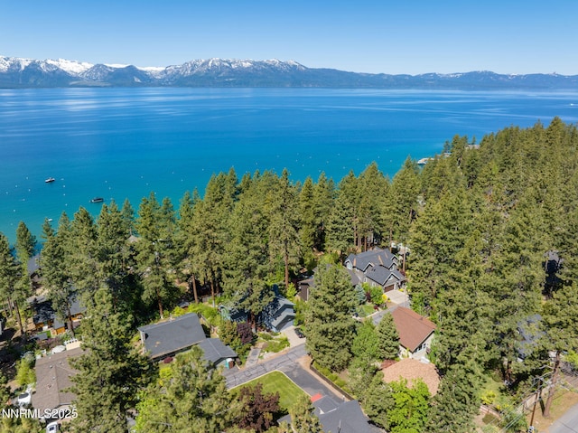 625 Freel Dr, Zephyr Cove, NV 89448 - aerial view of residential area featuring a water and mountain view