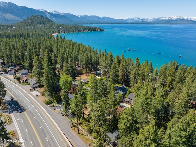 625 Freel Dr, Zephyr Cove, NV 89448 - aerial view of a water and mountain view