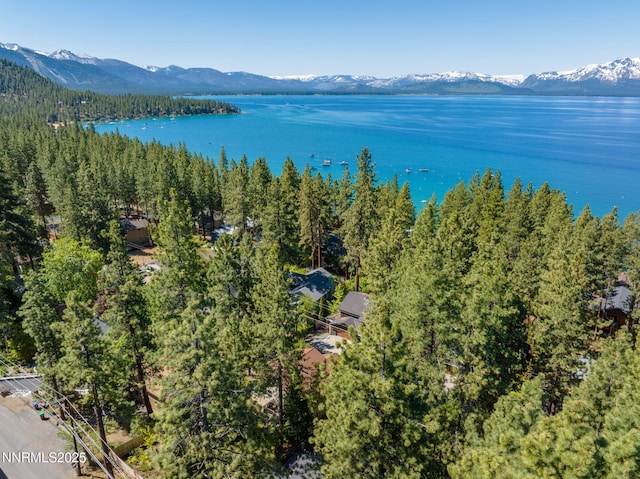 625 Freel Dr, Zephyr Cove, NV 89448 - aerial view of a water and mountain view and a forest