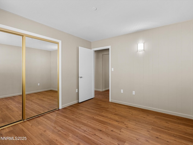 315 Paiute Dr, Zephyr Cove, NV 89448 - unfurnished bedroom featuring light wood-style flooring and a closet