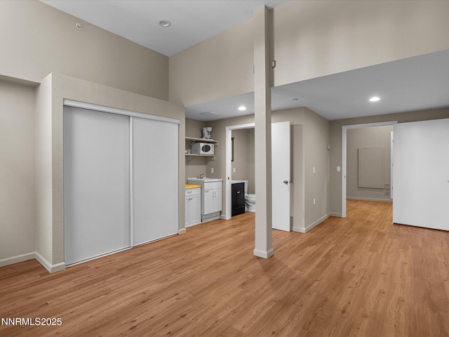 315 Paiute Dr, Zephyr Cove, NV 89448 - basement with light wood finished floors and recessed lighting