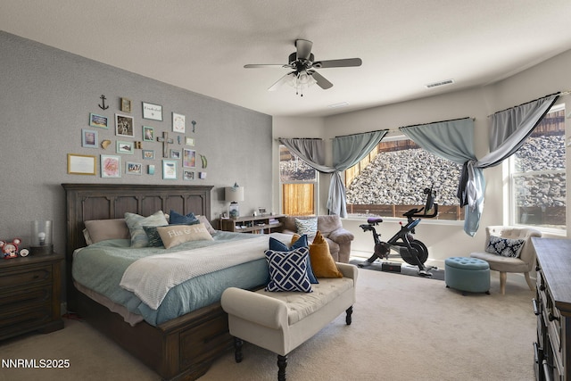 11760 Valley Crest Dr, Sparks, NV 89441 - carpeted bedroom with a ceiling fan
