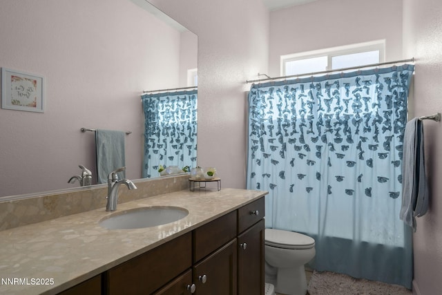 11760 Valley Crest Dr, Sparks, NV 89441 - bathroom with vanity, toilet, and shower / bath combination with curtain
