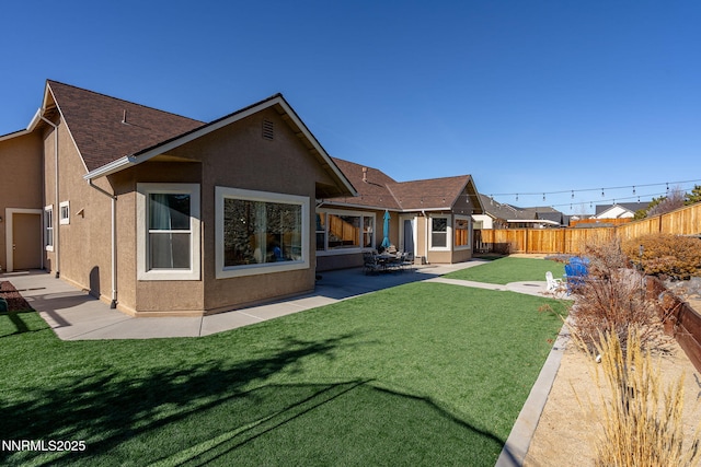 11760 Valley Crest Dr, Sparks, NV 89441 - back of house with a patio, stucco siding, and a shingled roof