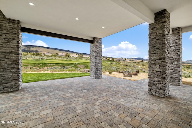 3041 Palmer Pointe Ct, Reno, NV 89511 - view of patio featuring a mountain view
