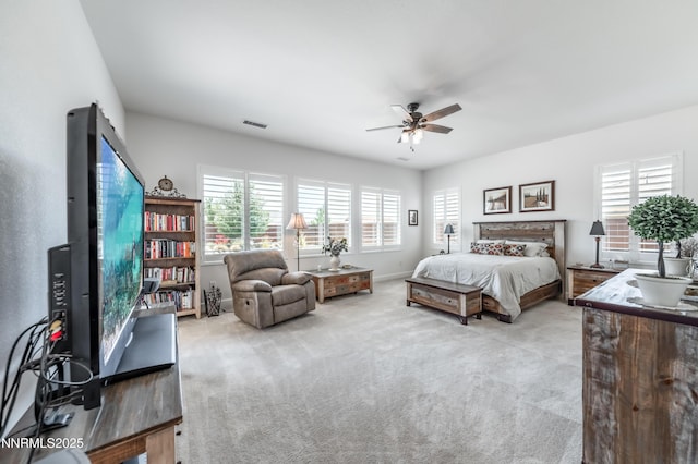 332 Blooming Sage Way, Spanish Springs, NV 89441 - bedroom featuring light colored carpet and ceiling fan