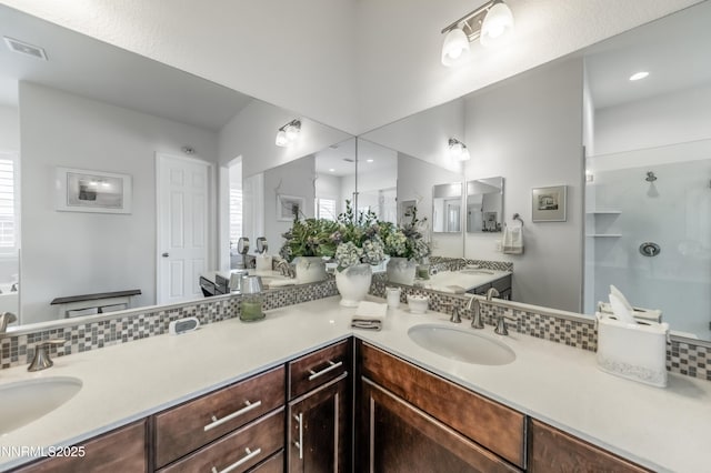 332 Blooming Sage Way, Spanish Springs, NV 89441 - full bath featuring double vanity and tasteful backsplash