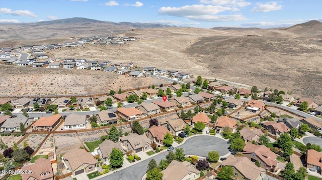 5345 Energystone Dr, Sparks, NV 89436 - aerial view of property's location featuring a mountain backdrop and nearby suburban area