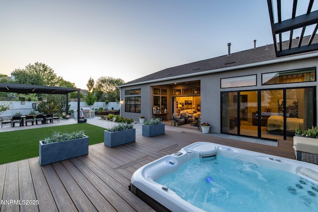 208 Criollo Ct, Reno, NV 89511 - view of deck at dusk
