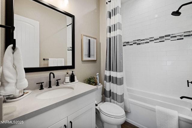 208 Criollo Ct, Reno, NV 89511 - bathroom with shower / bath combo with shower curtain, vanity, and toilet