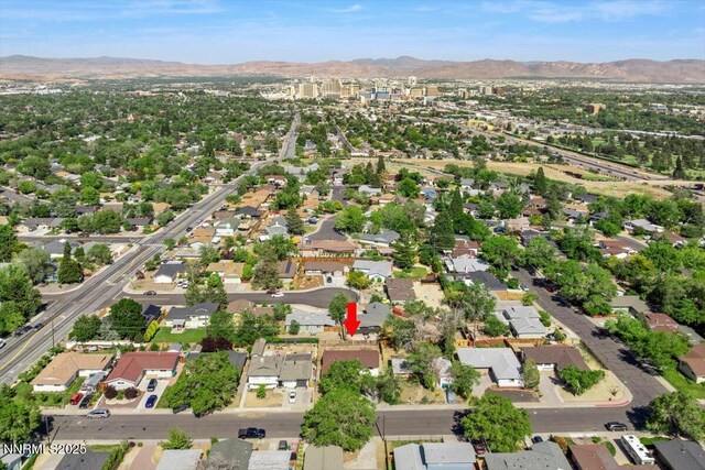 664 Beldon Way, Reno, NV 89503 - aerial view of property's location with mountains and nearby suburban area