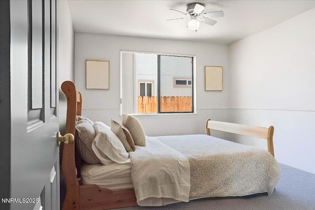806 Bluerock Rd, Gardnerville, NV 89460 - bedroom featuring ceiling fan