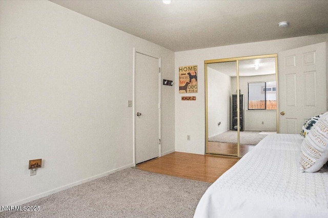 806 Bluerock Rd, Gardnerville, NV 89460 - bedroom with carpet floors, a closet, and baseboards