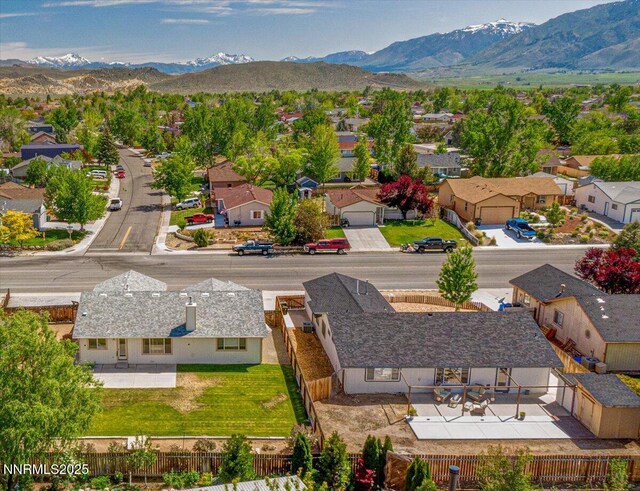 806 Bluerock Rd, Gardnerville, NV 89460 - aerial view of residential area with mountains