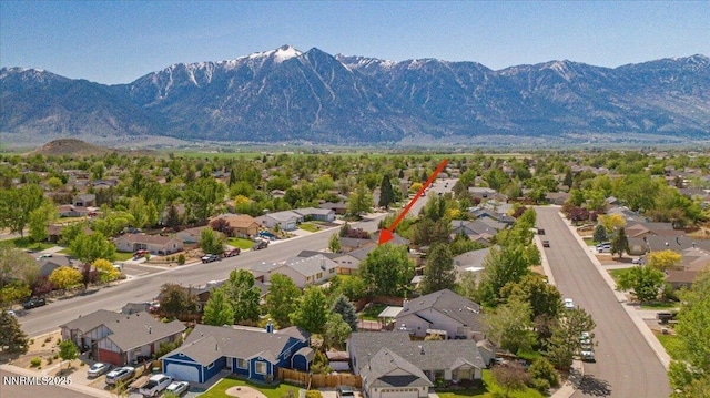 806 Bluerock Rd, Gardnerville, NV 89460 - aerial view of residential area featuring mountains