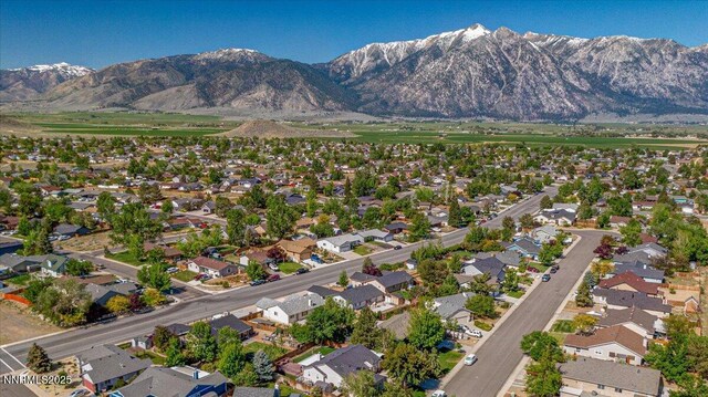 806 Bluerock Rd, Gardnerville, NV 89460 - aerial view of property's location with a mountainous background and nearby suburban area