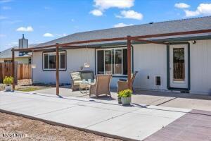 806 Bluerock Rd, Gardnerville, NV 89460 - rear view of house featuring a patio