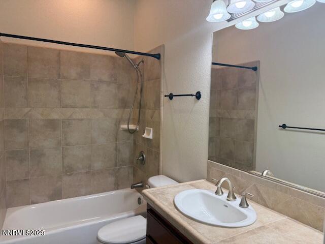 1313 Cedar Creek Cir, Gardnerville, NV 89460 - full bath featuring vanity and shower / tub combination