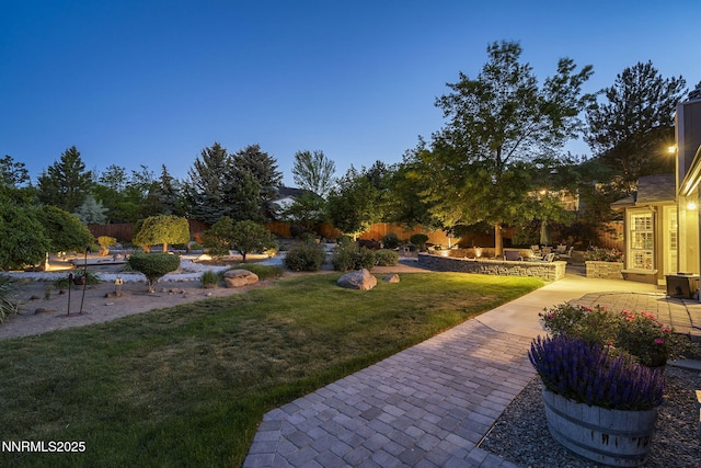 13450 Evening Song Ln, Reno, NV 89511 - view of green lawn featuring a patio
