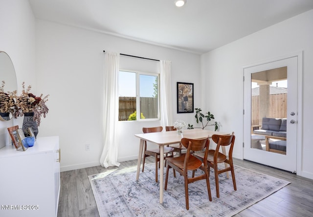 703 Sycamore Dr, Fallon, NV 89406 - dining space with healthy amount of natural light, light wood-style floors, baseboards, and recessed lighting