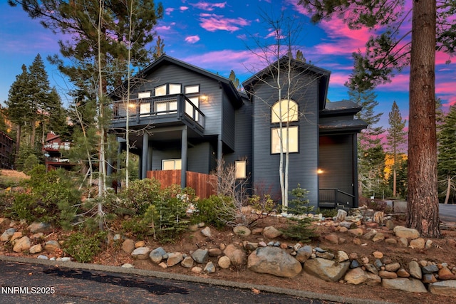 997 Dorcey Dr, Incline Village, NV 89451 - view of front of property with a balcony