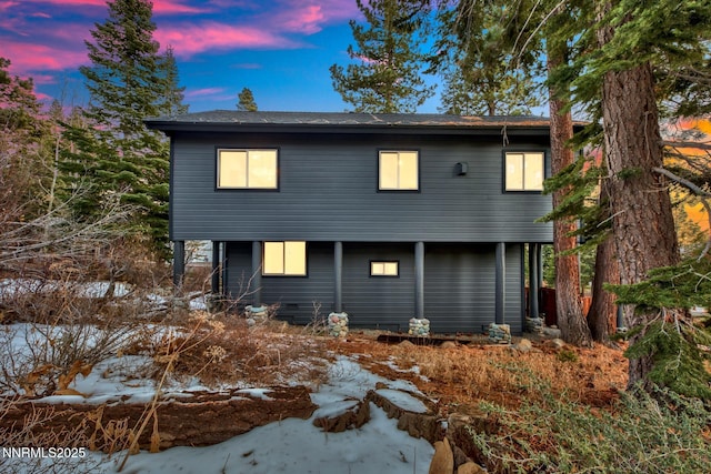 997 Dorcey Dr, Incline Village, NV 89451 - view of back of house at dusk