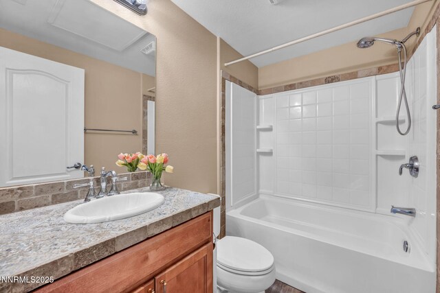 17000 Wedge Pkwy Unit 2624, Reno, NV 89511 - bathroom with vanity, shower / bathtub combination, and toilet