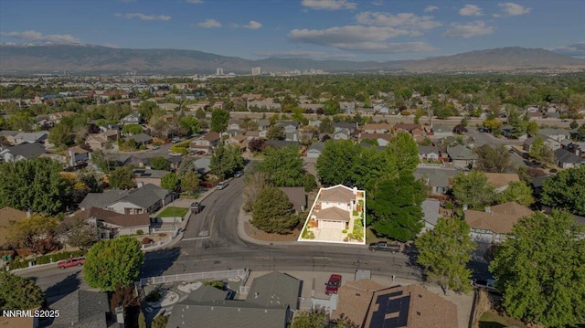 2731 Wabash Cir, Sparks, NV 89434 - view of property location featuring property parcel outlined, a mountainous background, and nearby suburban area